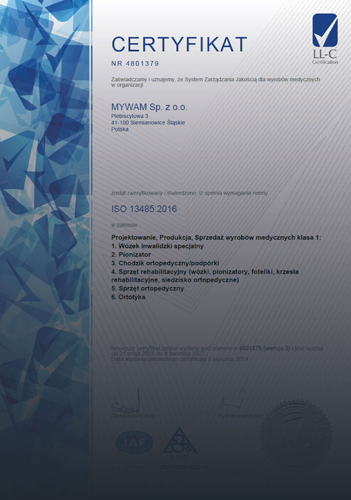 Jakość potwierdzona certyfikacją — nasz system ISO 13485