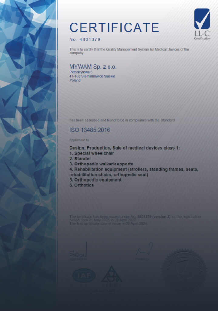 Quality confirmed by certification – our ISO 13485 system